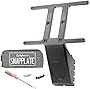 SnapPlate® (Model Y) - Removable, Height-Adjustable Front License Plate Mount for 2020-2023 Tesla Model Y - Fast, Easy, Grille-Safe Bracket