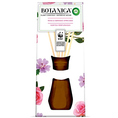 Botanica by Air Wick Varitas perfumadas, aroma Rosa y Geranio Africano - 42ml