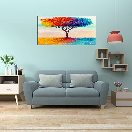 YYYYHPP-YP0550-Canvas-Wall-Art-for-Bedroom-Colorful-Abstract-Tree-Print-Canvas-Art-Painting-Landscape-Artwork-Kitchen-Living-Room-Home-Decoration
