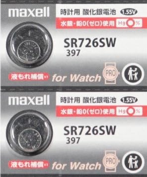 2�� �}�N�Z�� maxell SR726SW 397 ���{�� �{�^���d�r 1.55V ���v �_����d�r 397