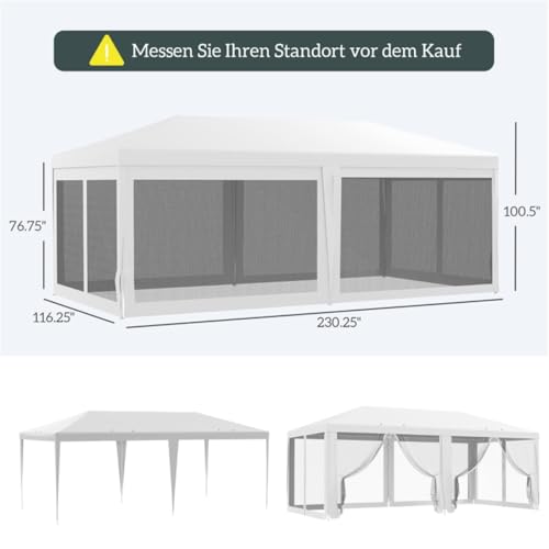 Carpa plegable para camping con 6 paredes laterales removibles miniatura 2