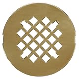 Plumbest D40-003 Decorative Shower Drain Strainer, Polished Brass