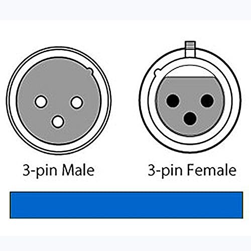4PCS 1m long dmx512 xlr Cable dmx 3.2t 3 Pin True Dmx Cable male to female for dmx microphone stage lights