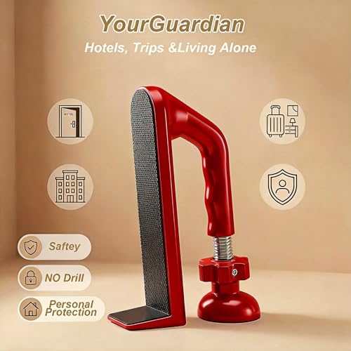 Elfthloo Portable Door Lock Travel Security, Red Anti-Theft Stopper by Elfthloo - Used condition - Image 2