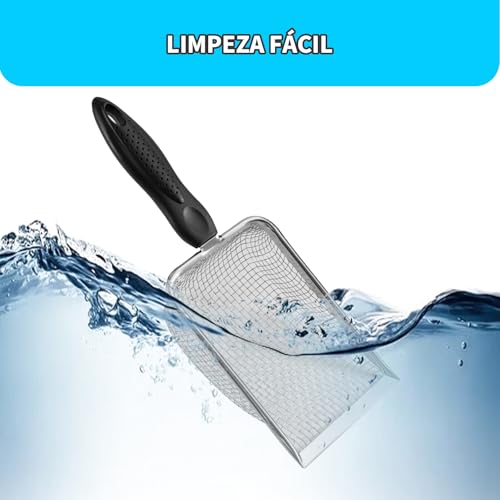 Pazinha coletora de fezes Aço Inox para Gatos | Pá Higiênica De Areia Para Gatos,Peneira de Areia pa
