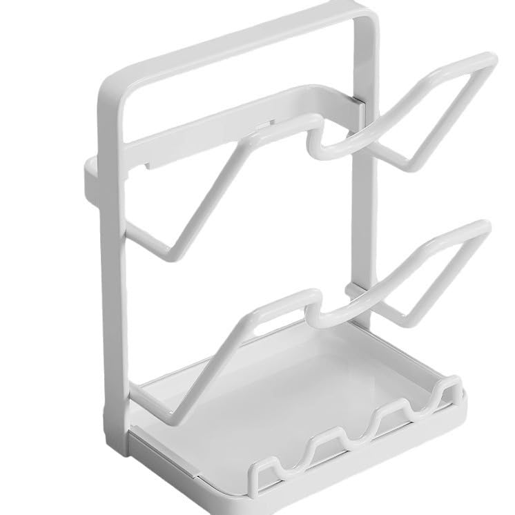 Support couvercle casserole 2 niveaux et porte planche à découper cuisine