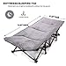 Gehannah Thick Camping Sleeping Pad, Soft Comfortable Microfiber Camping Cot Pads for Adults, Lightweight Foldable Sleeping mats for Traveling Hiking Backpacking Traveling Grey Large
