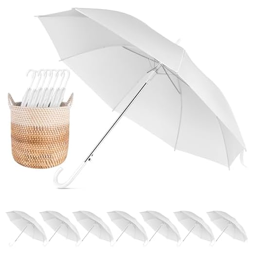 Best classy umbrella 8 Pack Elegant Wedding Umbrellas
