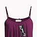 BEPEI Women Basic Tanks, Loose Casual Summer Pleated Flowy Sleeveless Camisole Tops Plus Size,Dark Purple XX-Large