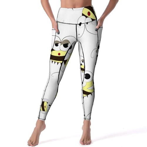 Legging femmes Abeille pantalon de sport de la gym au yoga
