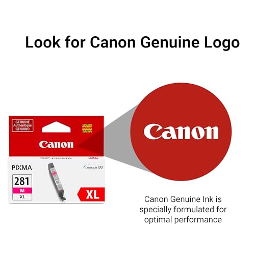 image for Canon CLI-281 XL Genuine Magenta Ink Tank, Compatible with TR8520, TS9