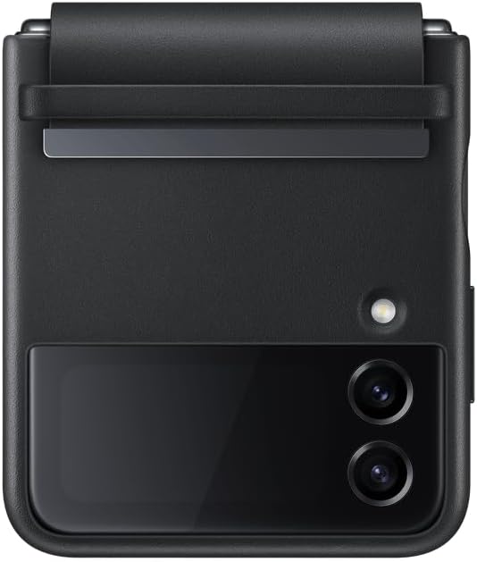 SAMSUNG Flip 4 Flap Leather Cover Black, EF-VF721LBEGWW