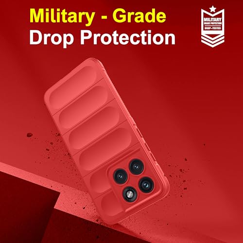 Image of Zapcase Back Case Cover for Motorola Edge 70 Fusion | Compatible for Motorola Edge 70 Fusion Back Cover | Liquid Silicon Magic Case with Camera Protection | Red