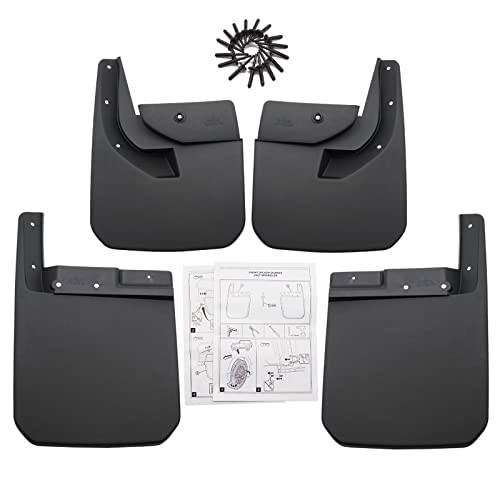 Mud Flaps Mud Splash Guard Mudguards for 2018 2019 2020 2021 2022 Jeep Wrangler JL (Exclude Rubicon)
