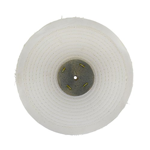 White Close Stitched Metal Polishing Buffing Mop 8