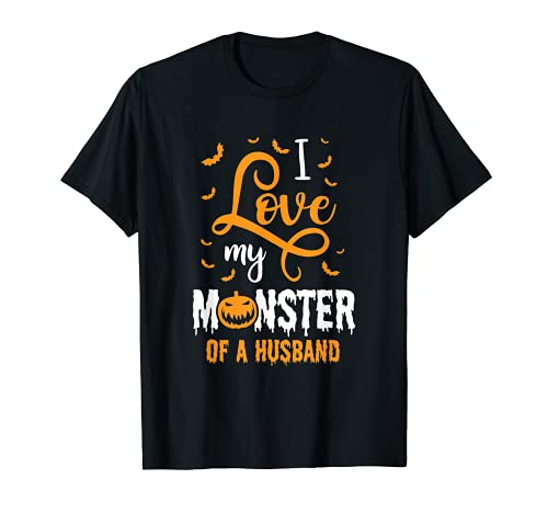 I Love My Monster Husband Ropa Regalo Hombres Divertido Halloween Camiseta