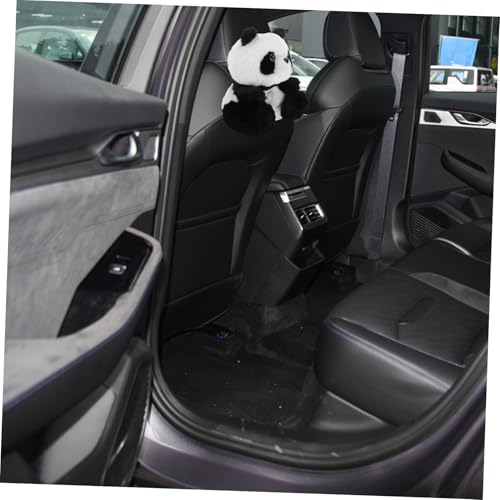 Boîte à mouchoirs voiture panda en peluche lavable créative et robuste - 7
