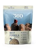 360 Pet Nutrition Freeze-Dried Raw Dog Food – Beef Recipe with Liver & Organs, High Protein with Omega-3s, Fruits, Veggies & Superfoods, Grain-Free, No Fillers, 5 oz – Made in USA
