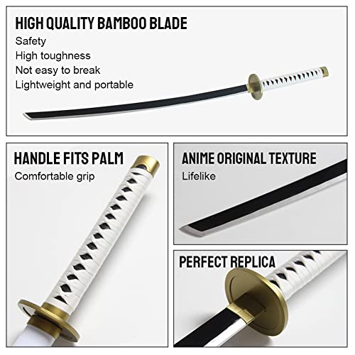 Xiaoqimanpin Martial Arts Handicraft Swords - Anime Cosplay Swords：roronoa Zoro/Kitetsu/Yama Enma/Trafalgar Law/Kozuki Oden/Edward Newgate,For Cosplay And Collection (Shusui, 29.5In) #TOP3