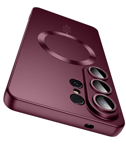 Coque Samsung S26 Ultra MagSafe LEKEVO en silicone souple antichoc avec protection d'objectif