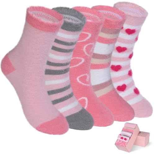 Image of SISOSOCK Cozy Womens Fuzzy Socks,Soft Push Wool Socks,Warm Gifts for Women