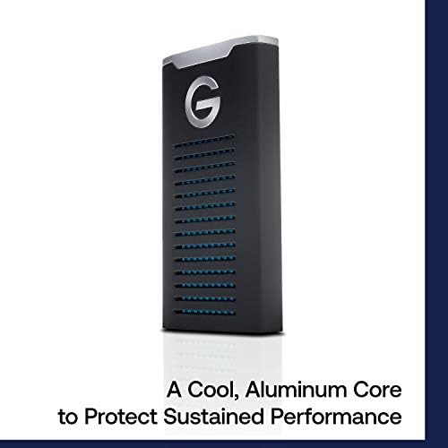 G-Technology 500GB G-DRIVE Mobile SSD up to 560 MB/s, Portable Storage, Drop, Shock and Water Resistant