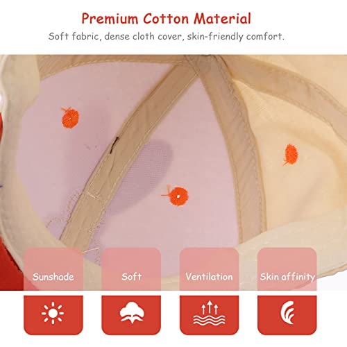 Adjustable Peaked Cap Boys and Girls Hat Sun Hat for Toddlers Months Outdoor Baseball Cap for Boys Girls Summer Sun Cotton Baseball Beige4