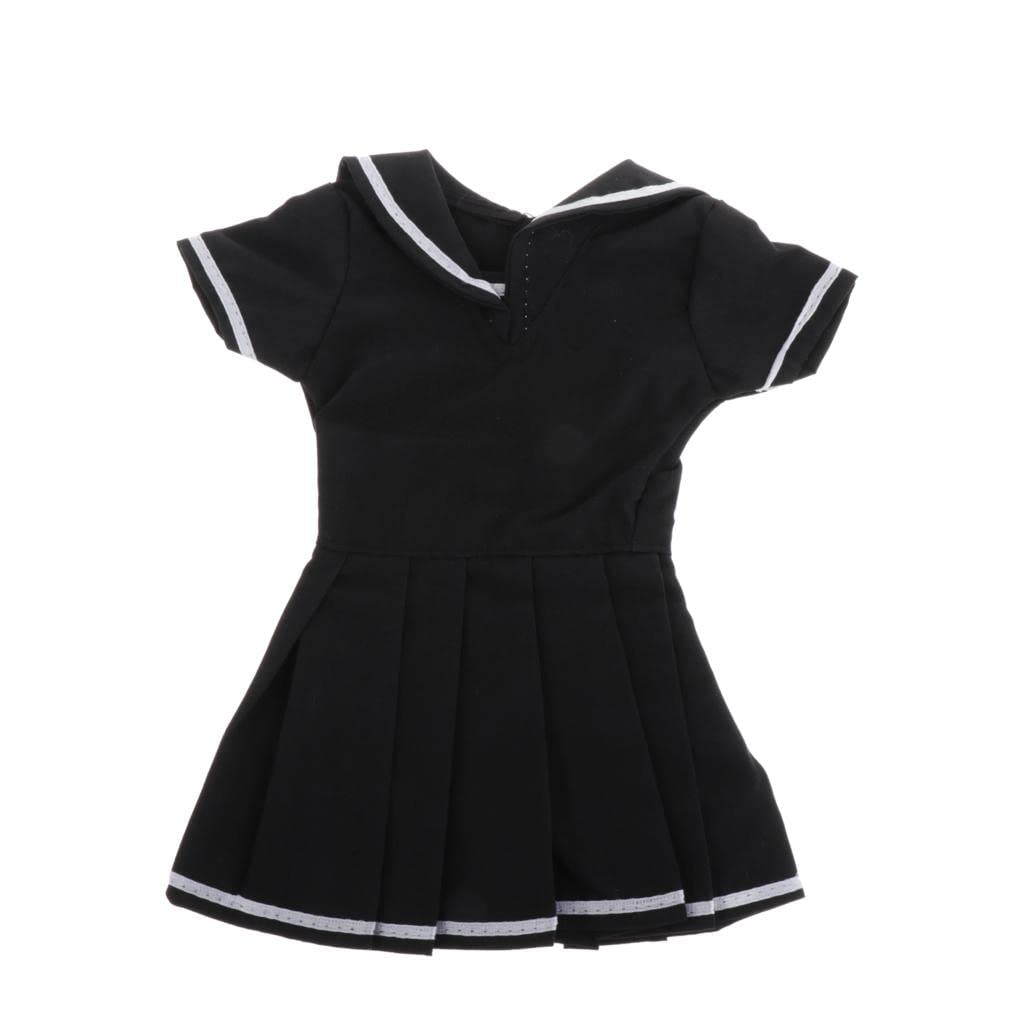 BJD Puppenkleid 1/3 BJD Puppenkleidung Prinzessinnen Party Kleid Mode Bekleidung Set Zubehör aus Stoff Handarbeit Passend für Night Lolita Puppen für, Schwarz
