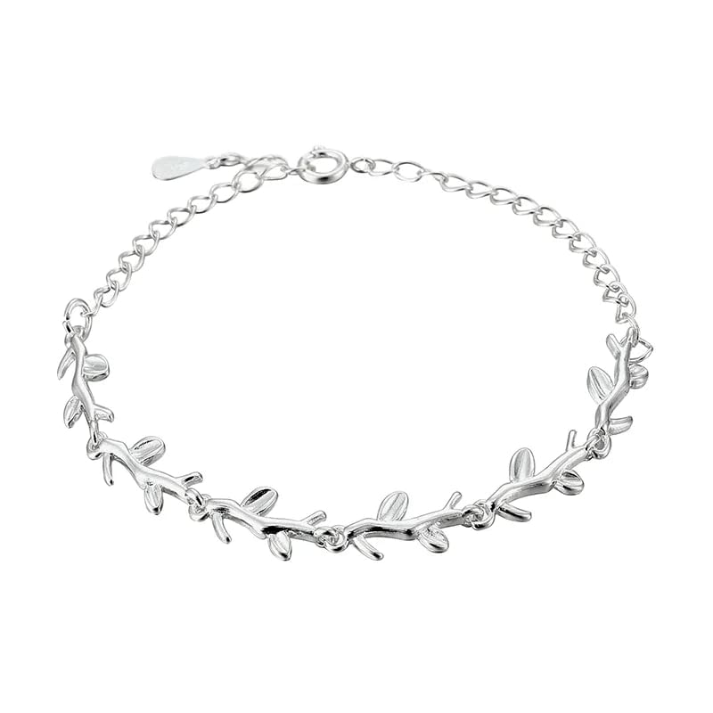 Bracelet branches de feuilles pour femme idée cadeau anniversaire