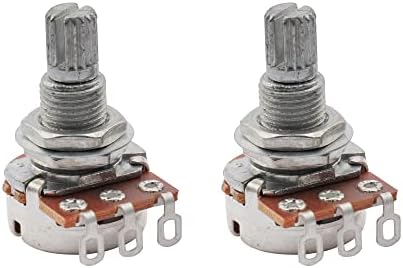 Musiclily Pro Shaft Laiton Full Métrique A250K Potentiomètres Audio Axe