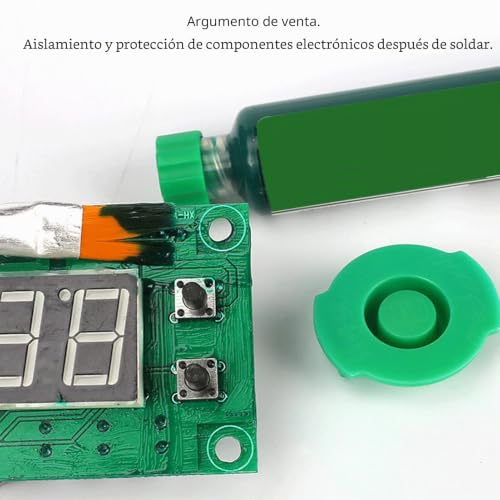 Miniatura 5 de Yumili Tinta Para Máscara De Soldadura, 6 Piezas Tinta De Máscara De Soldadura De Curado Con Luz Uv, 10cc Tinta Resistente A Soldadura Con Jeringas Para Pcb Bga Reparación De Placas De Circuito