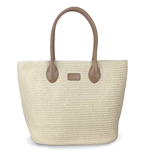 Bolso Tote de Verano para Mujer en Rattan miniatura 1