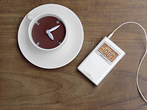 Sangean Dt-160 Am/Fm Stereo Pocket Radio With 100 Operating Hours On 2 Aa Batteries, White #TOP2