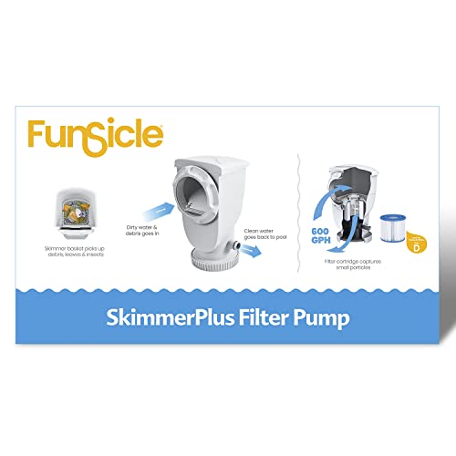 Funsicle P53FX0600 SkimmerPlus Filter Pump, White by Funsicle - Used condition - Image 6