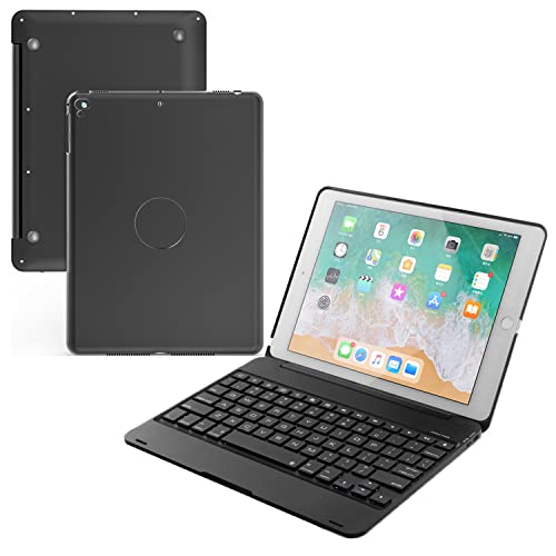 Funda para teclado iPad 9,7 para iPad 6ª generación (2018), iPad 5ª generación (2017), iPad Pro 9,7 iPad Air 2 y 1, funda...