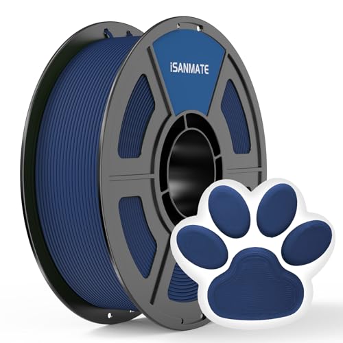 iSANMATE Navy Blue Matte PLA Filament 1.75mm 1KG/2.2lb for FDM 3D Printer