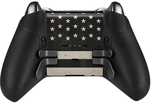 Skinit Decal Gaming Skin Compatible with Xbox Elite Wireless Controller Series 2 - Officially Licensed Originally Designed Black & White USA Flag Design