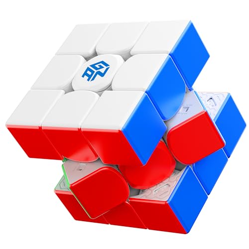 GAN 14 Maglev Pro Magnetic Speed Cube, Pro Level Anti-POP, Upgrade Center Stable Locking, 3x3 Stickerless 56mm Magnets Magic Cube Puzzle Toys for Kids