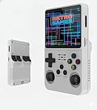 R36S Consola Retro portatil 2025, Compatible con hasta 20000 Juegos PSP, N64, NDS, SuperN, GameB, GBA, NeoG, PS1.Pantalla a Color de Calidad IPS, Miniconsola Arcade (Incluye Tarjeta)(Blanco)