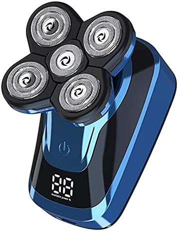 Head Shavers for Bald Men, 5in1 facial body electric shaver grooming kits electric wet and dry razor men beard rotary rechargeable shaving bald machine (Color : 5in1)