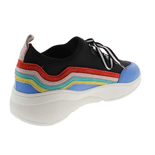 Steve Madden Steve Madden Women's CAVO Sneaker, black/multi, 8 M US