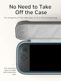Hagibis Etui do przenoszenia Nintendo Switch 2 2025, organizer do przechowywania, 10 wkładów do gier, ochronna, twarda obudowa, przenośna torba podróżna, torebka (szary)