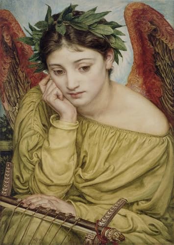 Toile Erato Muse of Poetry Edward Poynter Affiche Décoration Murale Bureau