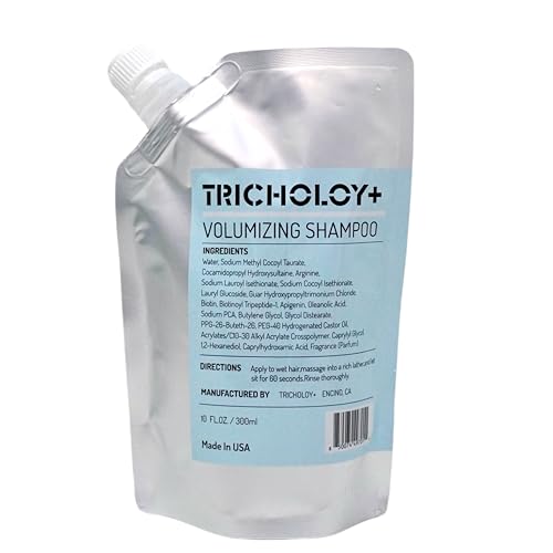 Tricholoy+ Volumizing & Thickening Shampoo for Fine Thin Hair - Biotin Root Lift Formula Adds Instant Body Fullness & Shine Sulfate-Free 10 Fl Oz (Single Pack)