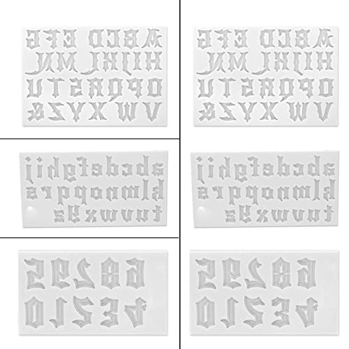 Kit de molde de resina epoxi antiadherente para evitar burbujas en letras 5