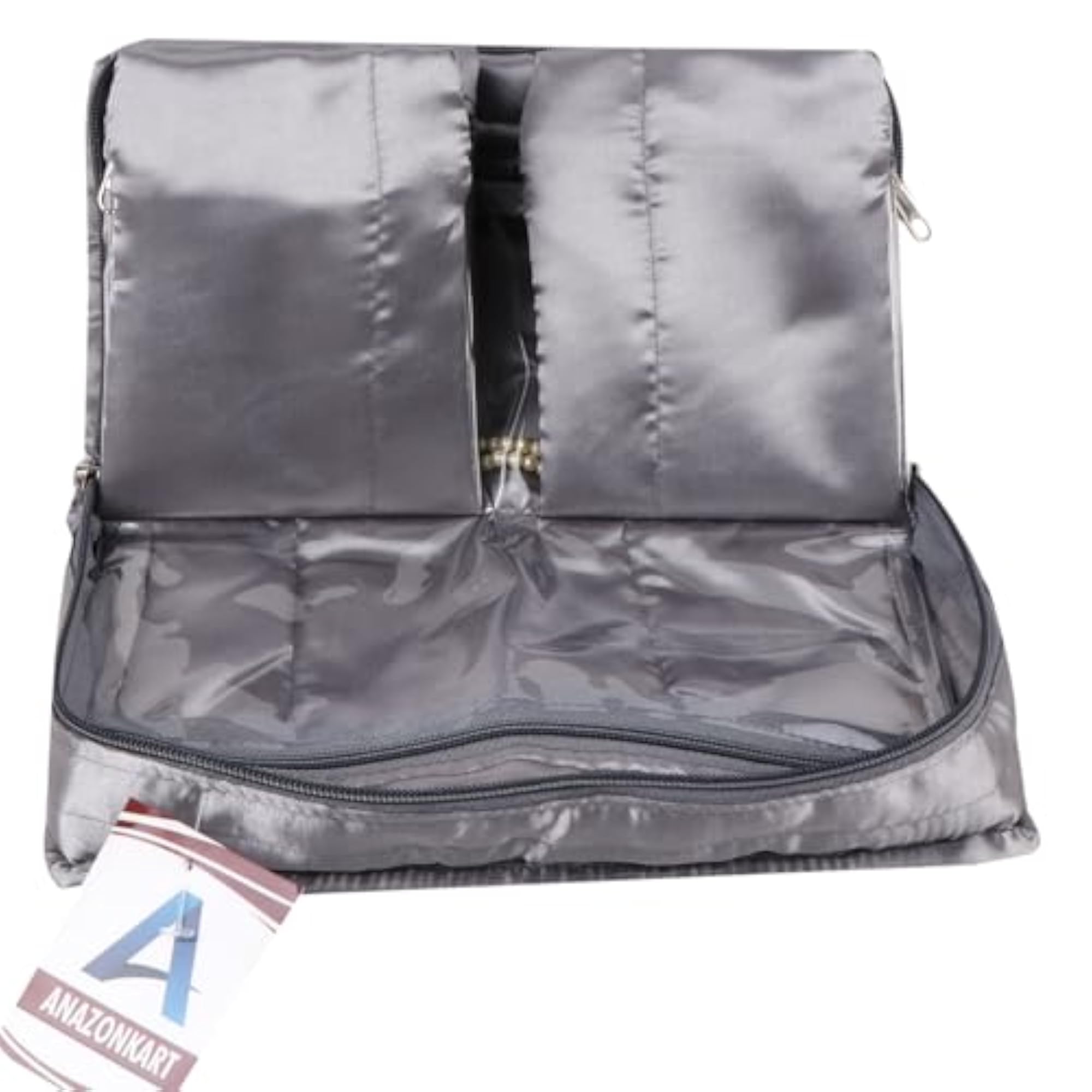 Satin Jewellery Makeup Kit with Zipper Closure