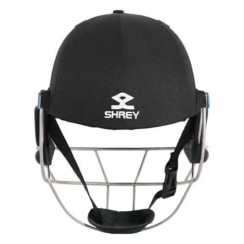 Image of Shrey Master Class Air 2.0 Stainless Steel Batting Cricket Helmet for Men's (Black, S)