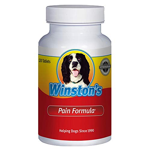 Winston’s Pain Formula - for Dogs of All Ages and Sizes - 100% Natural Whole Food Supplement to Help Alleviate: Canine Arthritis, Inflammation and Joint + Hip Pain - 120 Chewable Tablets