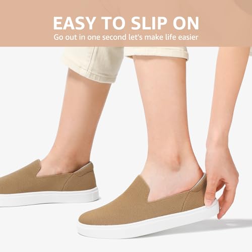 Image of STQ Slip on Shoes for Women Breathable Fashion Sneakers Comfortable Knit Casual Shoes