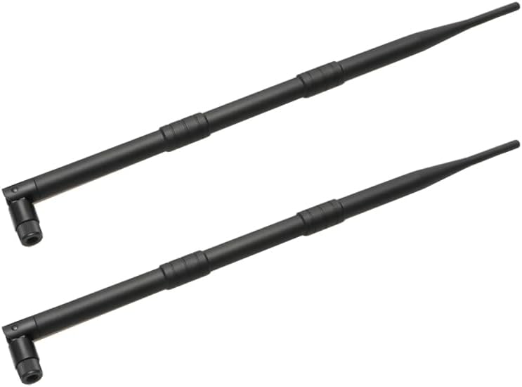 2PCS RC 2.4G 9dbi Omni Directional Receiver Antenna 2400-2500MHz Frequency SMA Interface High Gain Antennas for Remote Control Fishing Bait Nest Boat Parts Accessories (Inner Hole)